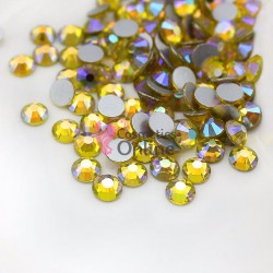 Strasuri din Cristale 100 bucati SC122 Gold-Pink cu Reflexii 1,5mm 